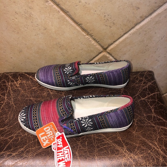 Vans slip on multicolor tribal stripe shoes - Picture 2 of 4